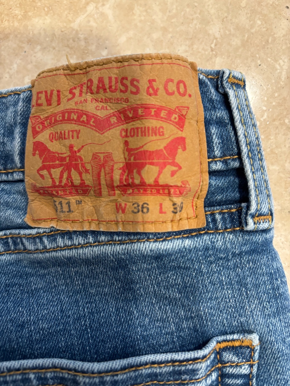 Levi Strauss & Co. Blue Denim Jeans - 36 x 30